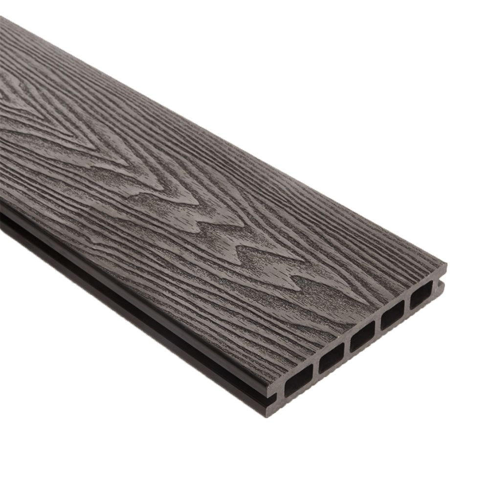 148mm Triton Black Double-Faced Woodgrain Composite Decking Board – 3m image